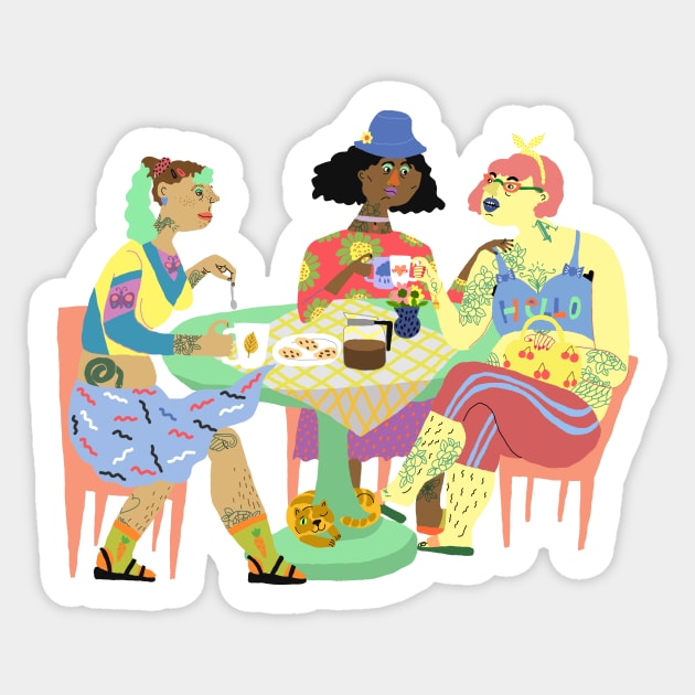 Caching Up With Friends Sticker by ezrawsmith